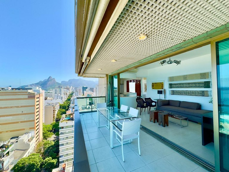 Estiloso com vista deslumbrante/Coração de Ipanema