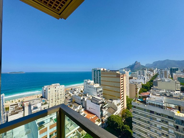 Estiloso com vista deslumbrante/Coração de Ipanema