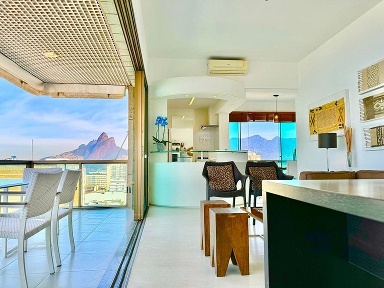 Estiloso com vista deslumbrante/Coração de Ipanema