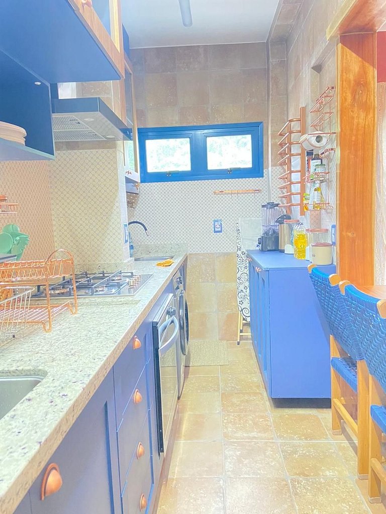 Terraço Mediterrâneo a 50 m da praia ate 4 pessoas