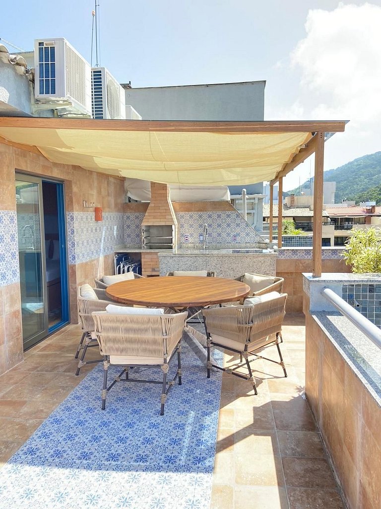Terraço Mediterrâneo a 50 m da praia ate 4 pessoas