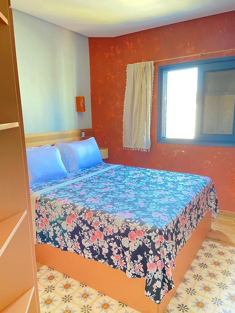 Terraço Mediterrâneo a 50 m da praia ate 4 pessoas