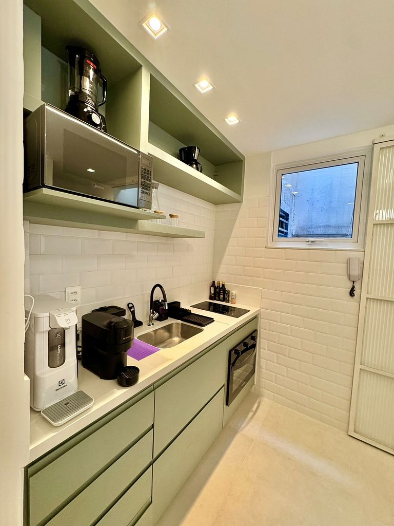 Super quarto sala com cama KING SIZE em Ipanema