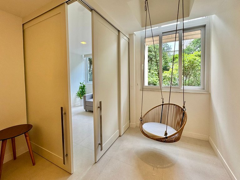 Super quarto sala com cama KING SIZE em Ipanema