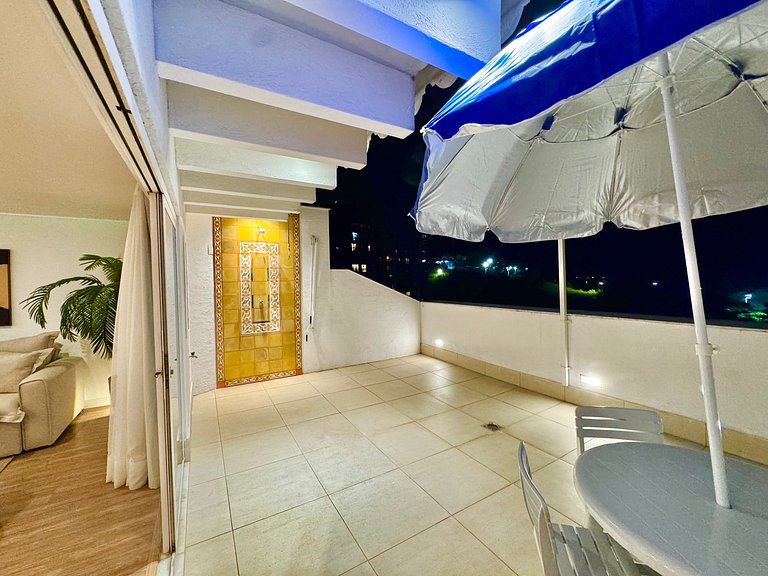 Cobertura duplex vista Praia do Arpoador