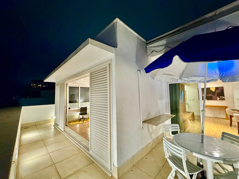 Cobertura duplex vista Praia do Arpoador